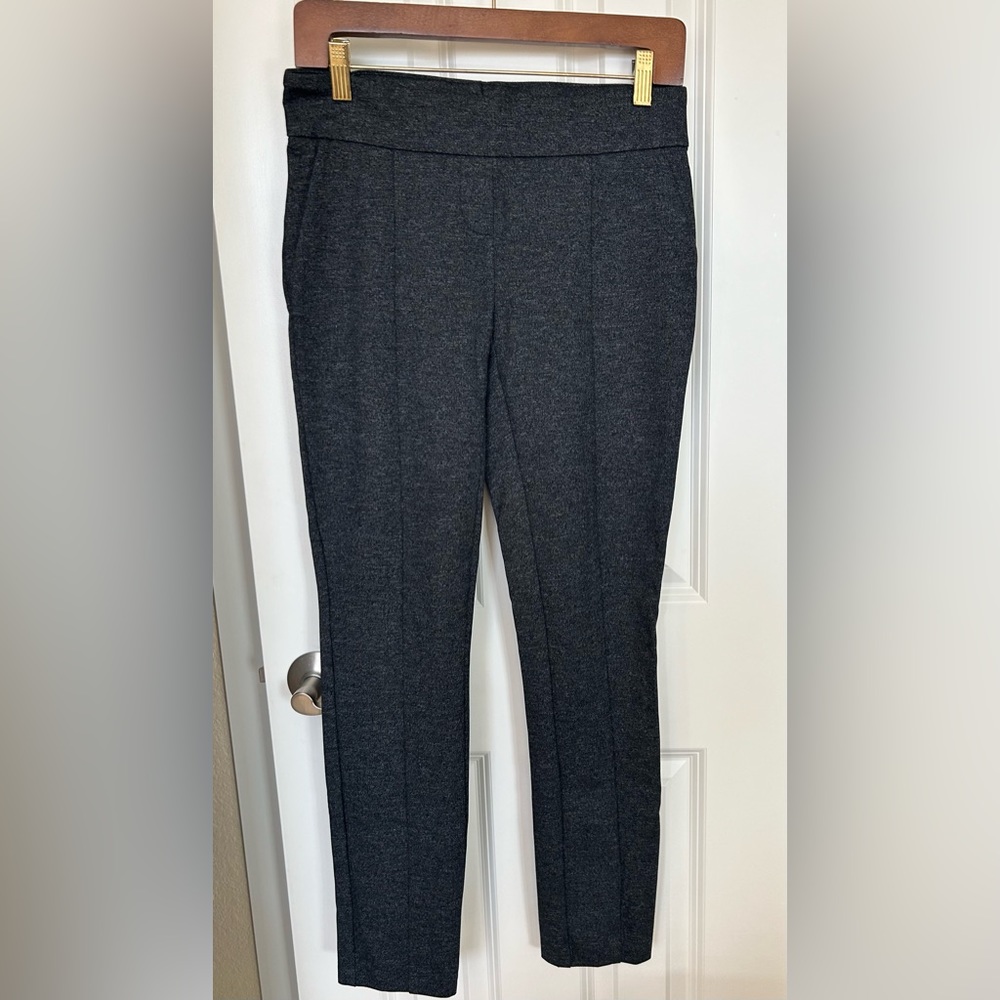 Hilary Radley Ladies' Gray Pull-on Ankle Pant with Tummy Control - Size S